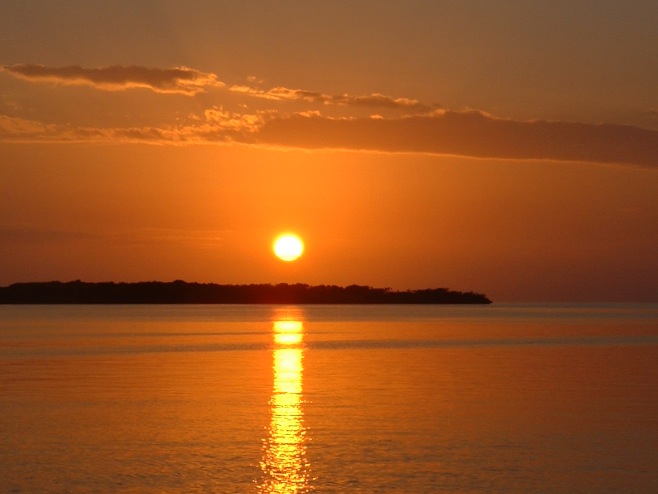 Rudder Cay Sunset